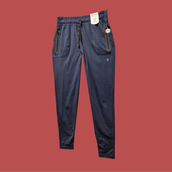 Xersion - Women's Mid-Rise Jogger Pants - Comfortable Fit-Navy Blue-Extra Small - Picture 16 of 16